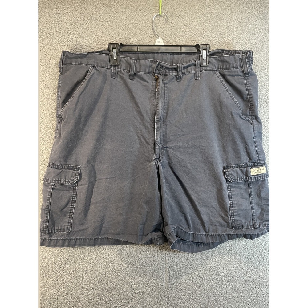 Wrangler Authentic Issue Cargo Shorts Charcoal Gray Big & Tall Men's Size 48